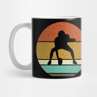 American Football Retro Sunset Sport Design Mug